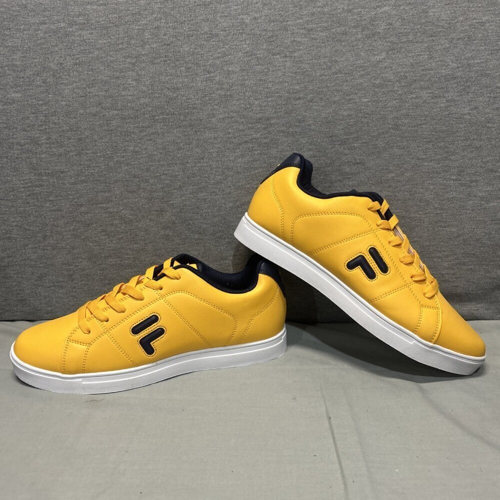 Fila Men’s Low Cut Charleston Casual Sneakers Size 10 Yellow Lace Up - Picture 3 of 9